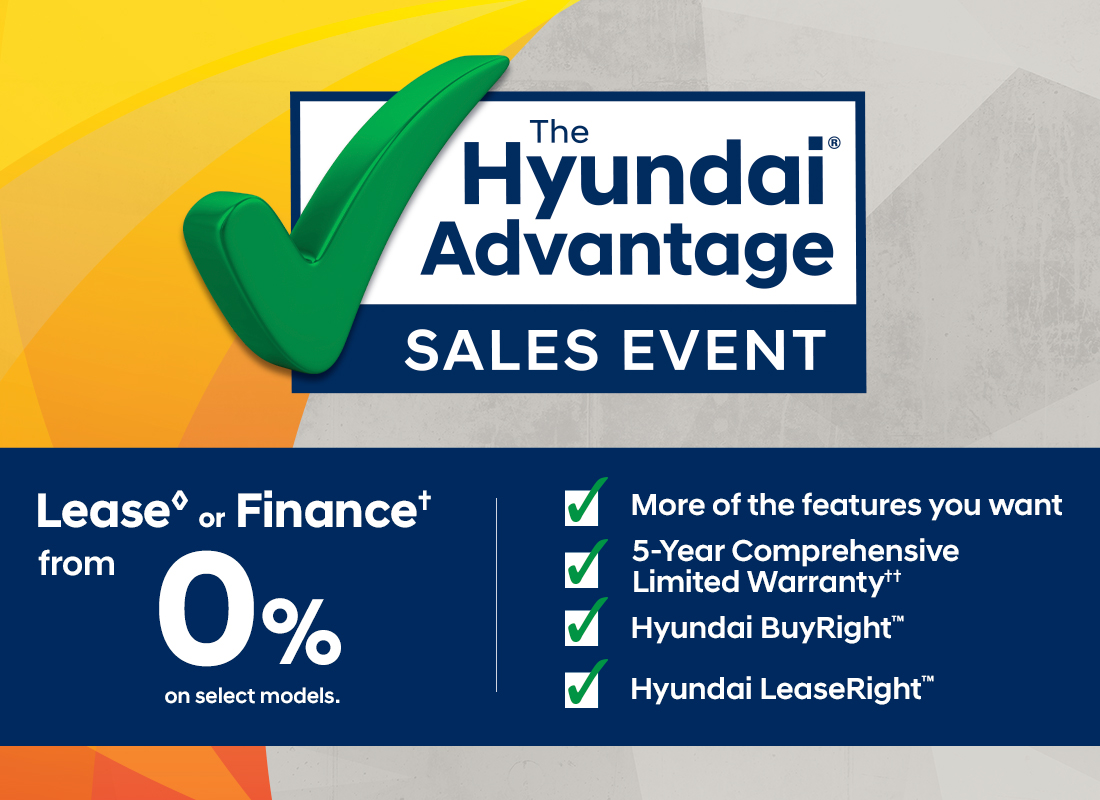 THE HYUNDAI ADVANTAGE SALES EVENT THE HYUNDAI ADVANTAGE SALES EVENT